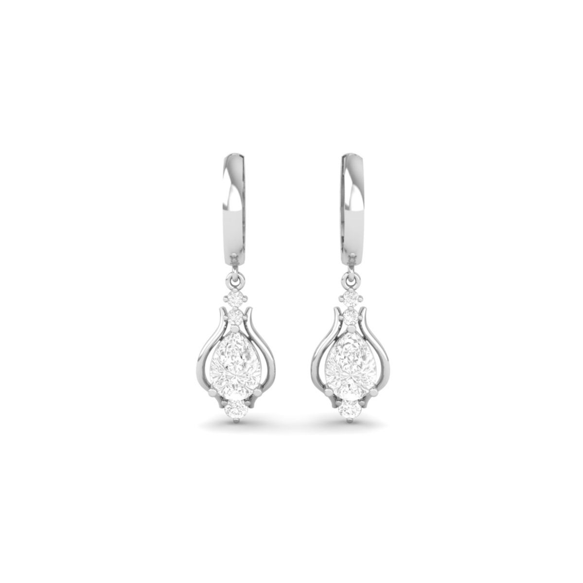 Pear Cut Moissanite Dr...