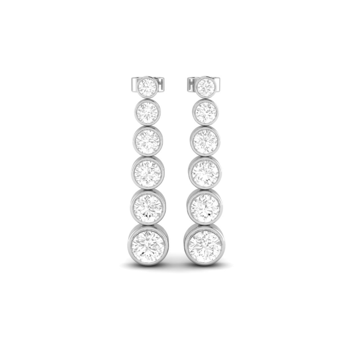 Bezel Set Moissanite L...