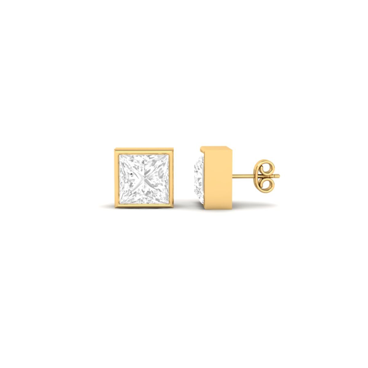 Princess Cut Moissanit...