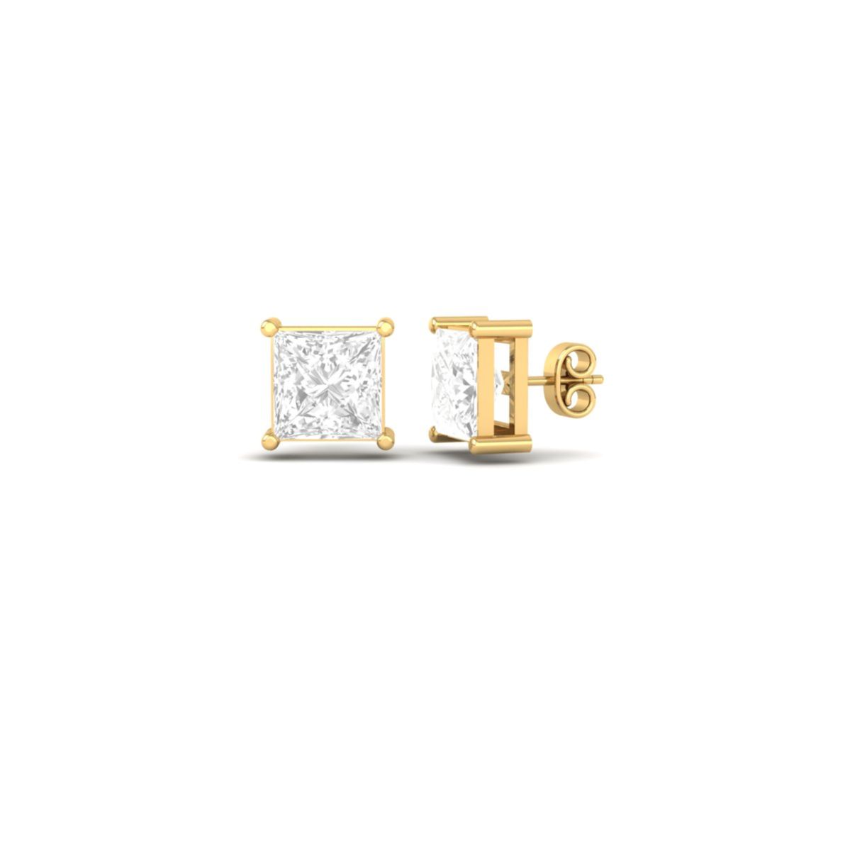 Princess Cut Moissanit...