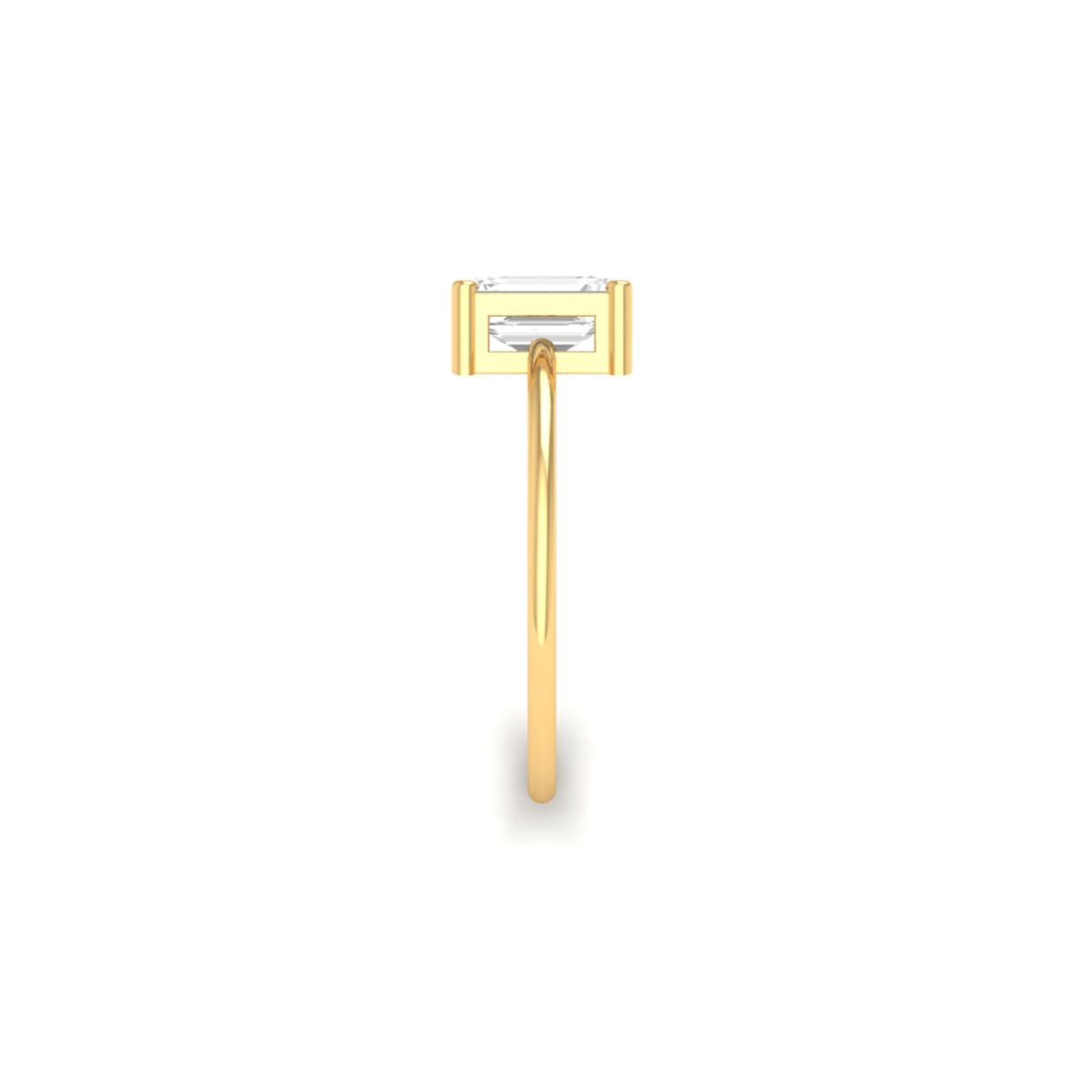 Emerald Cut Solitaire ...