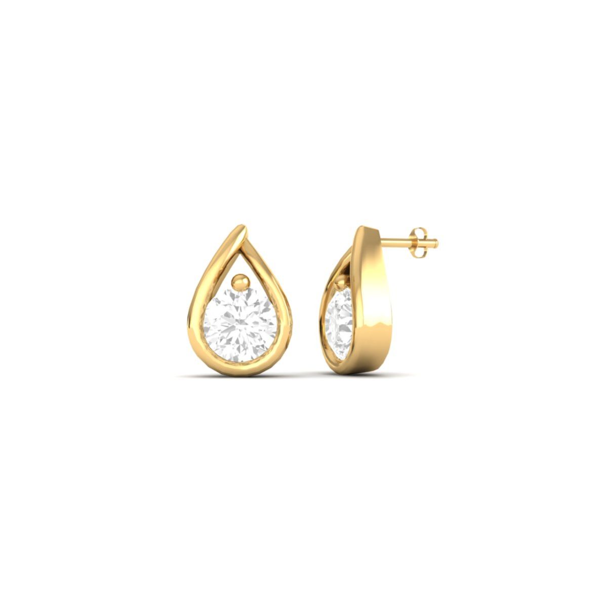 Teardrop Moissanite St...