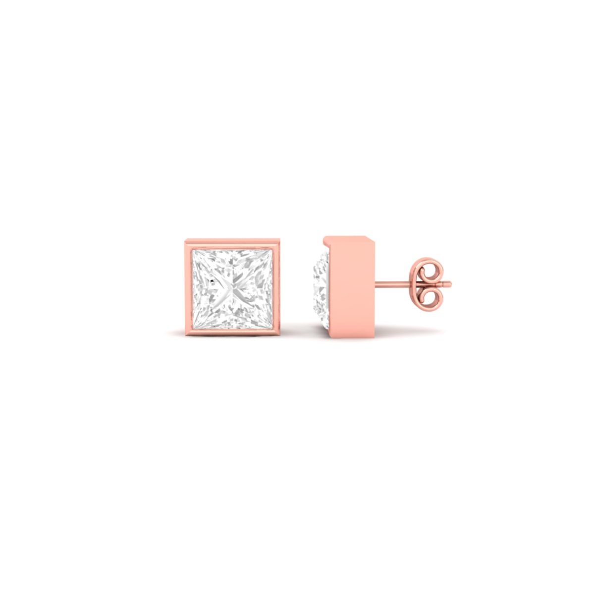 Princess Cut Moissanit...