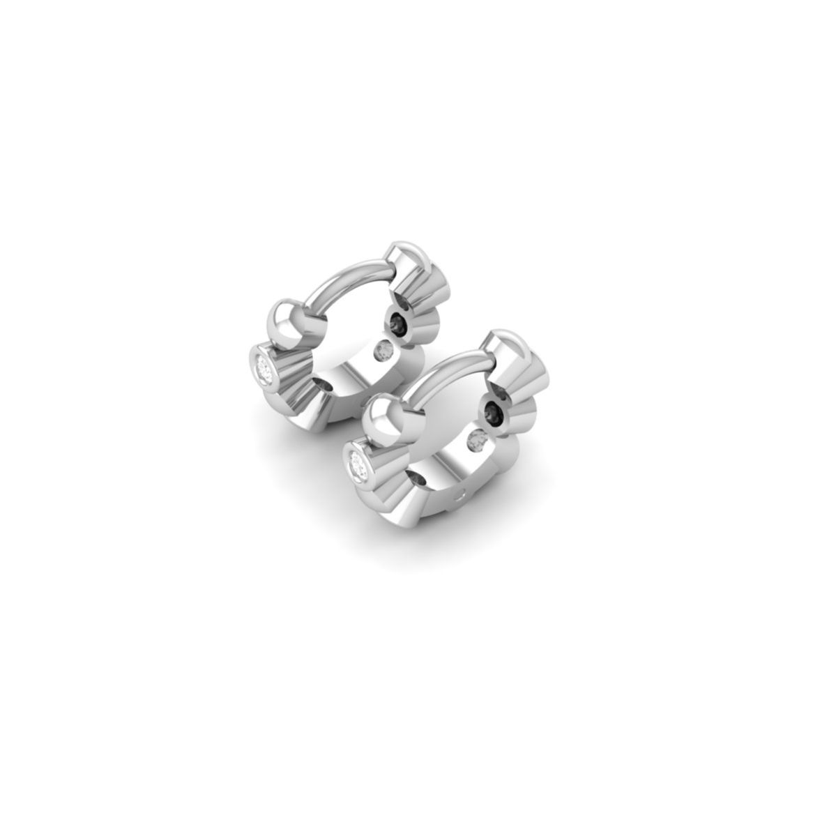Bezel Set Diamond Hugg...