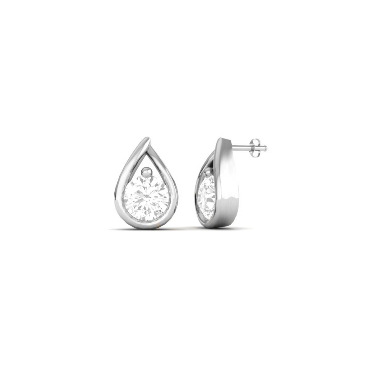 Teardrop Moissanite St...