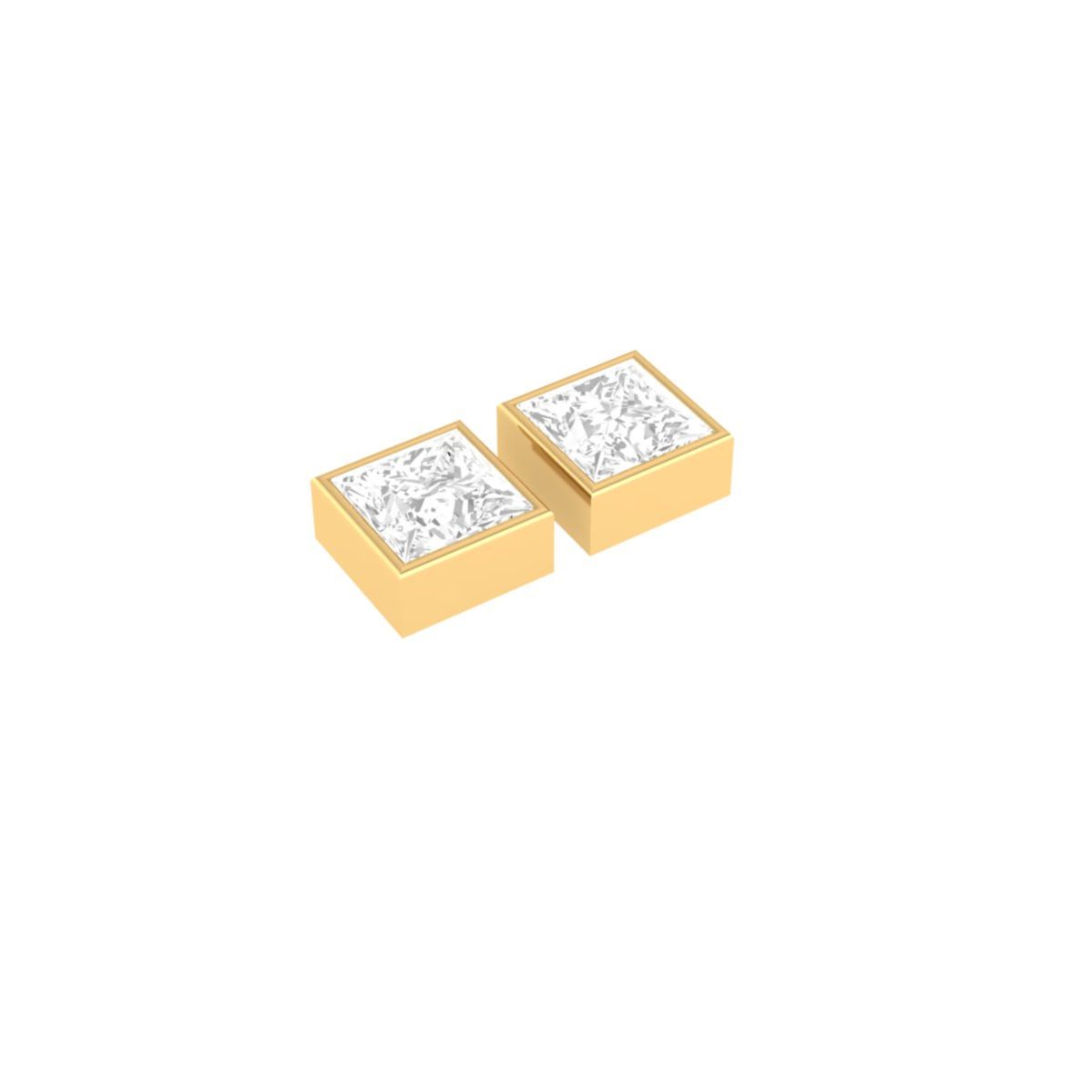 Princess Cut Moissanit...