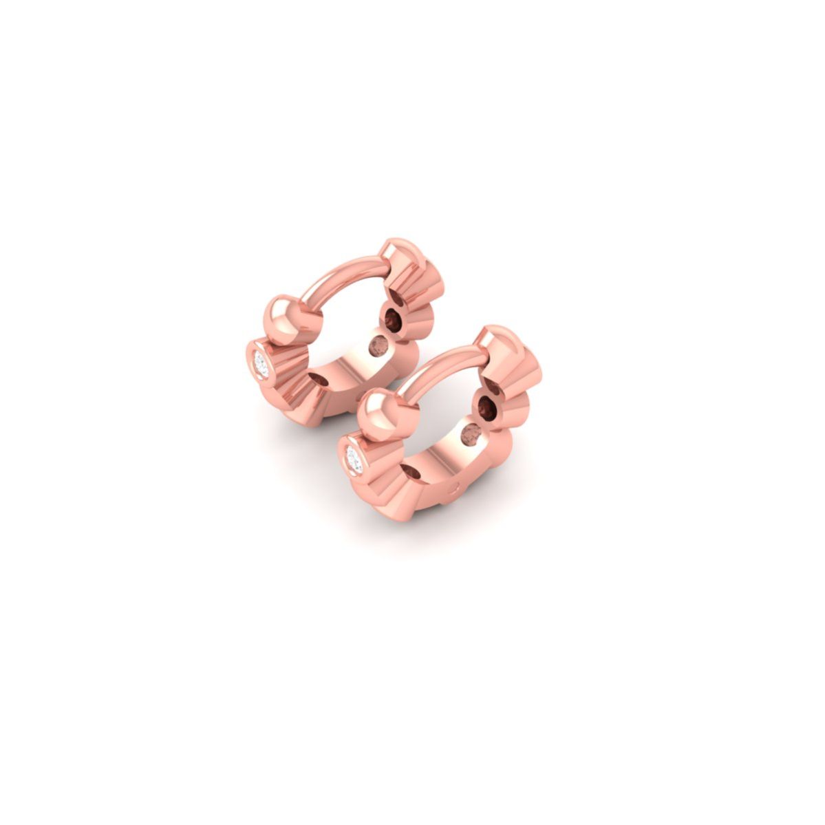 Bezel Set Diamond Hugg...