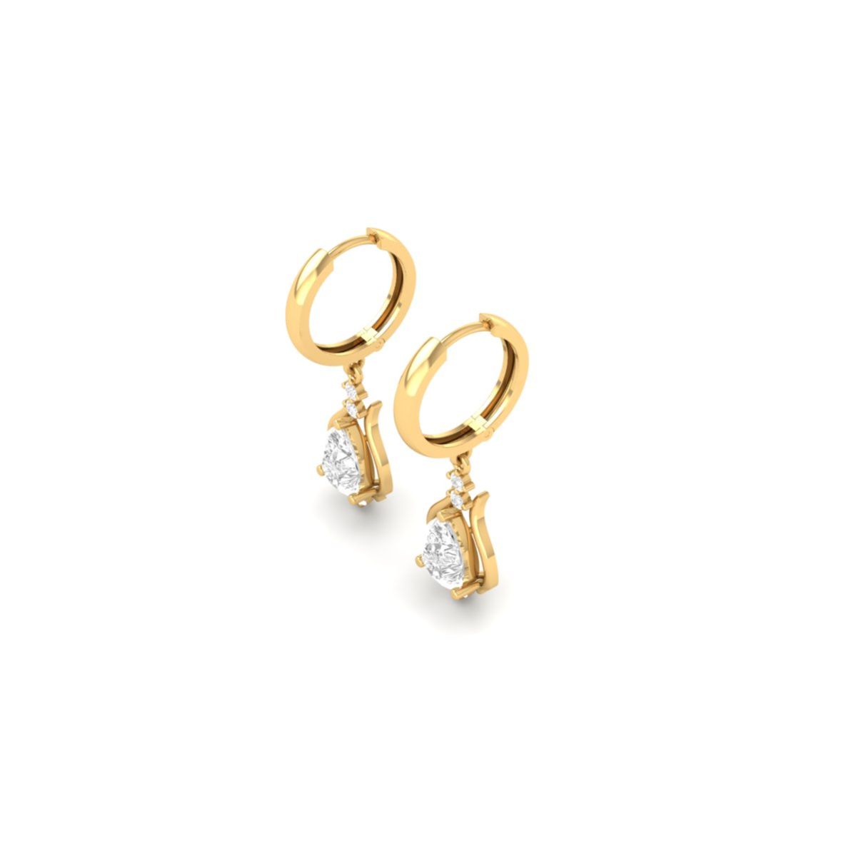 Pear Cut Moissanite Dr...
