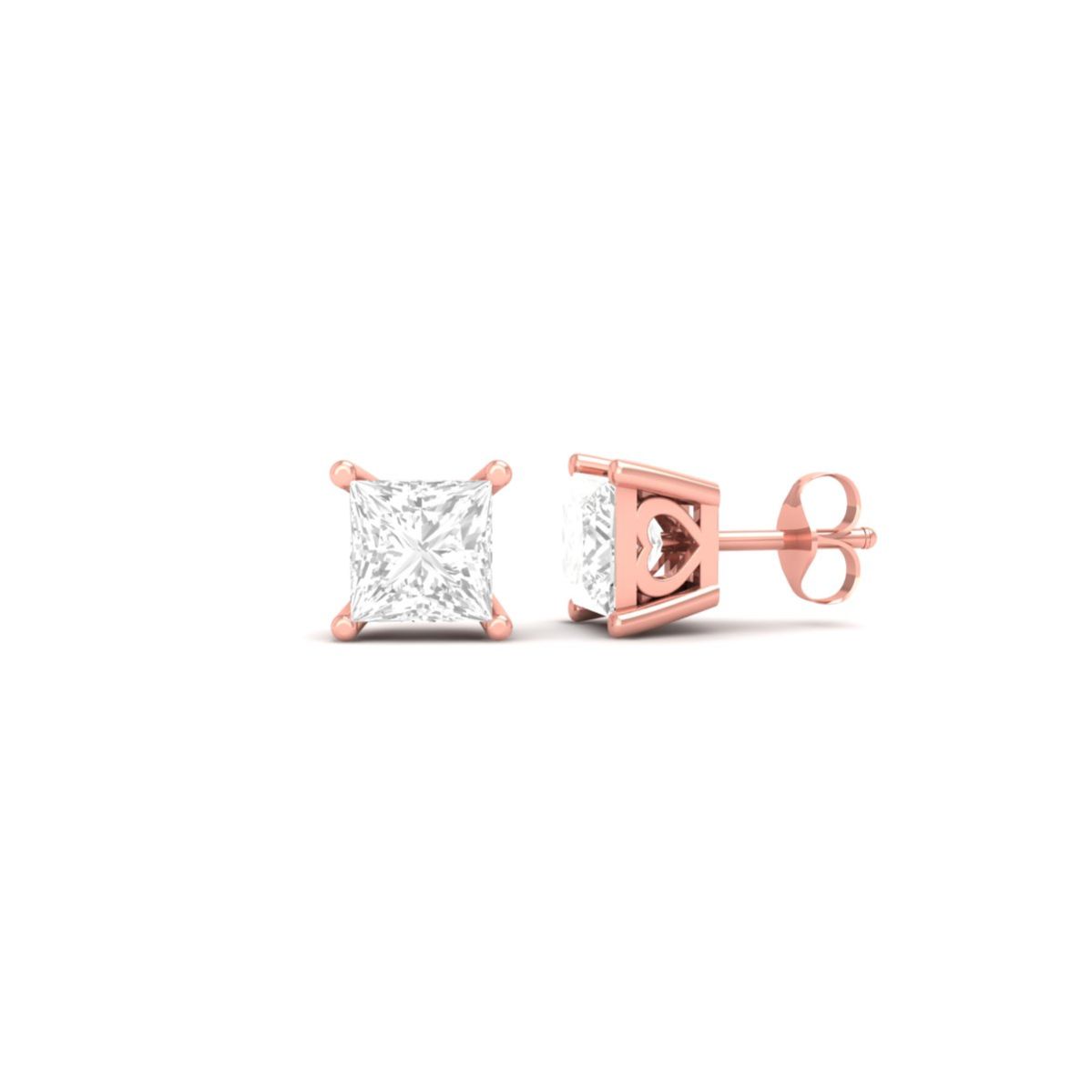 Princess Cut Moissanit...