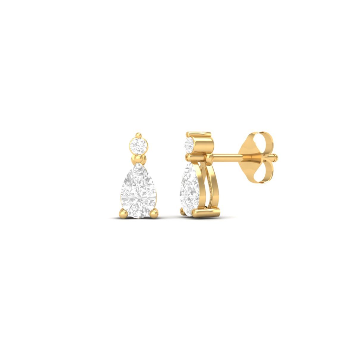 Pear Drop Moissanite E...