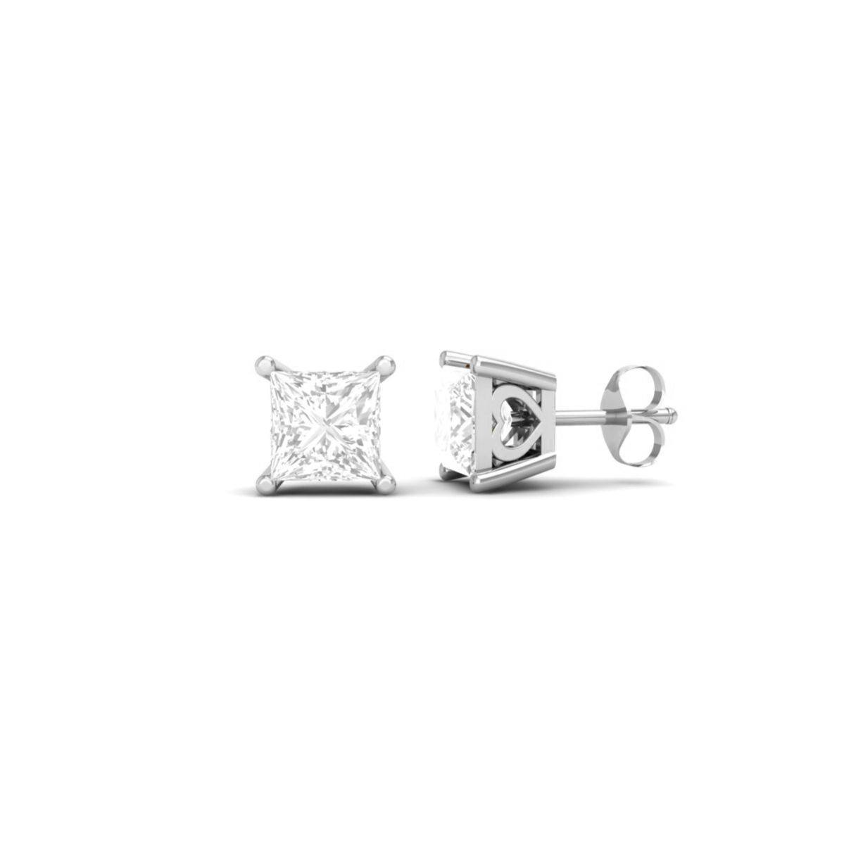 Princess Cut Moissanit...