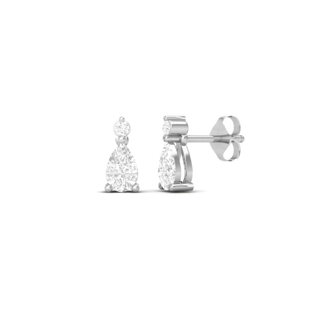 Pear Drop Moissanite E...