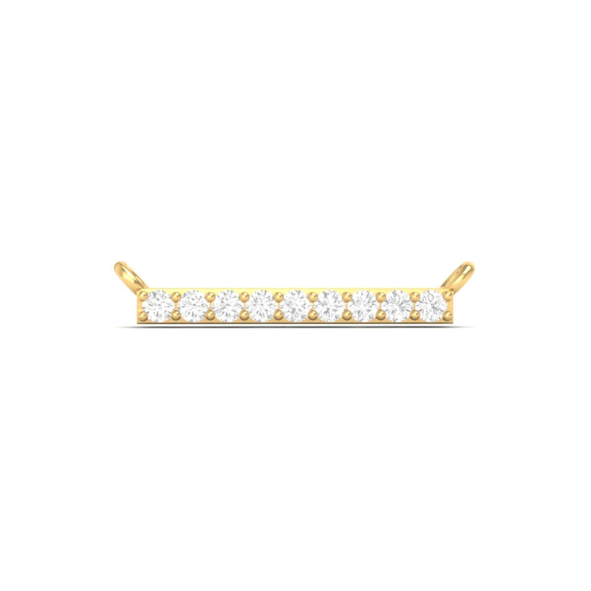Dainty Diamond Bar Nec...