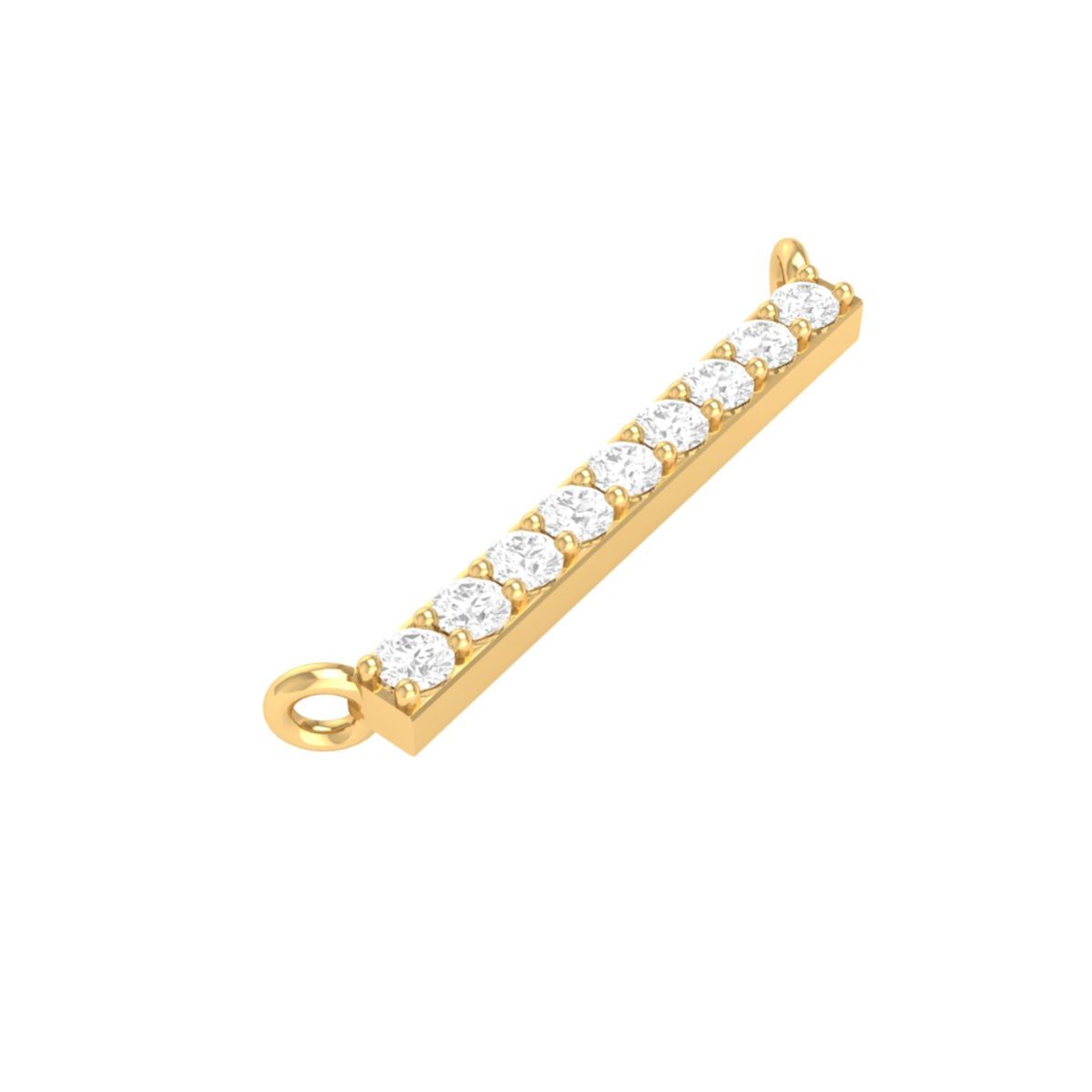 Dainty Diamond Bar Nec...