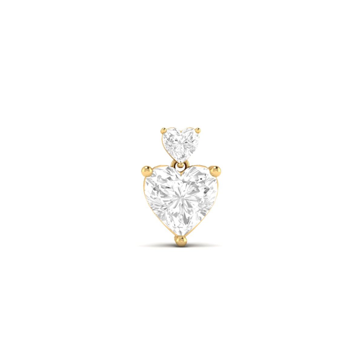 Double Heart Diamond P...