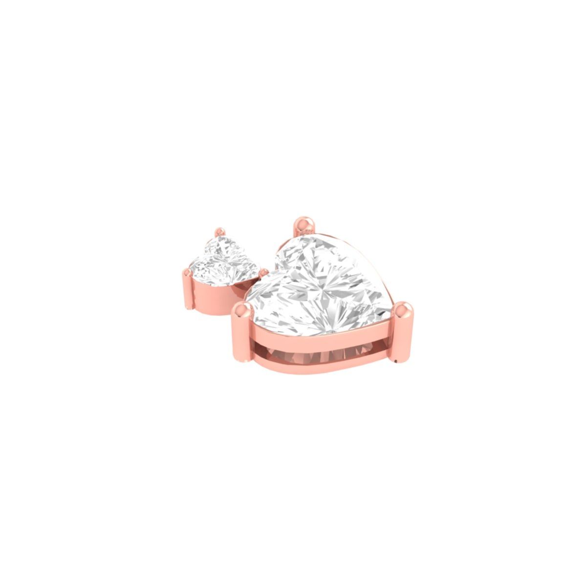 Double Heart Diamond P...