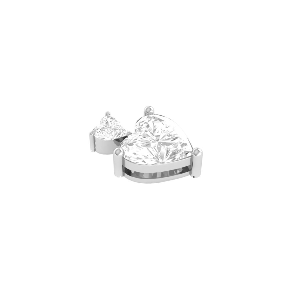 Double Heart Diamond P...