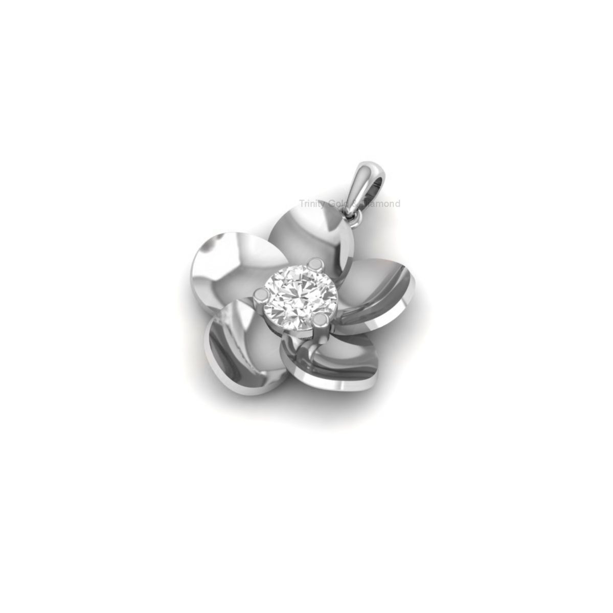 Floral Moissanite Pend...