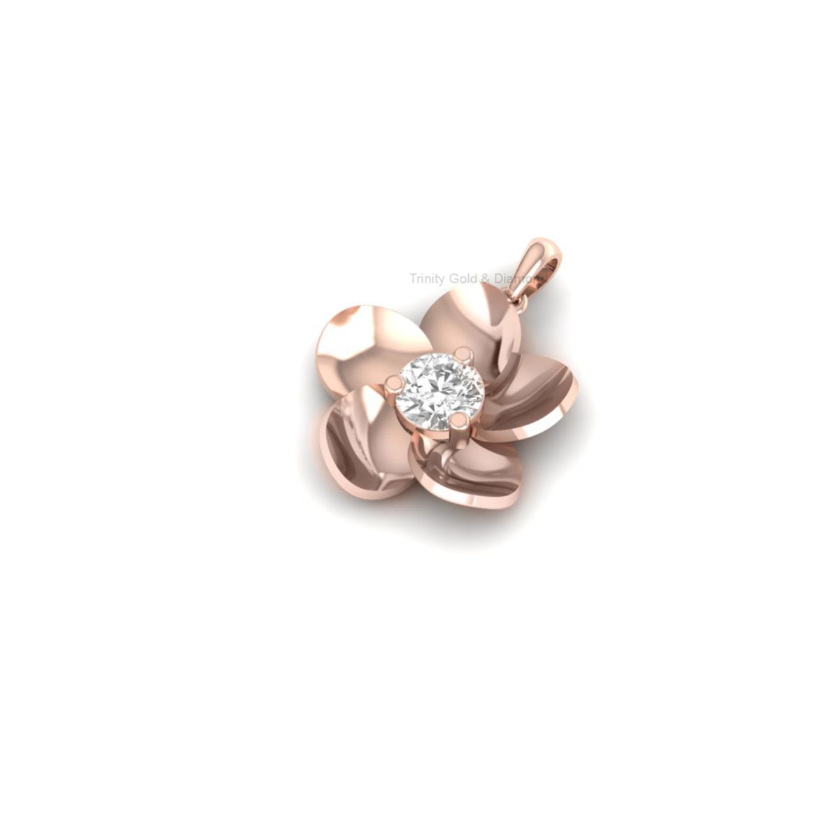 Floral Moissanite Pend...