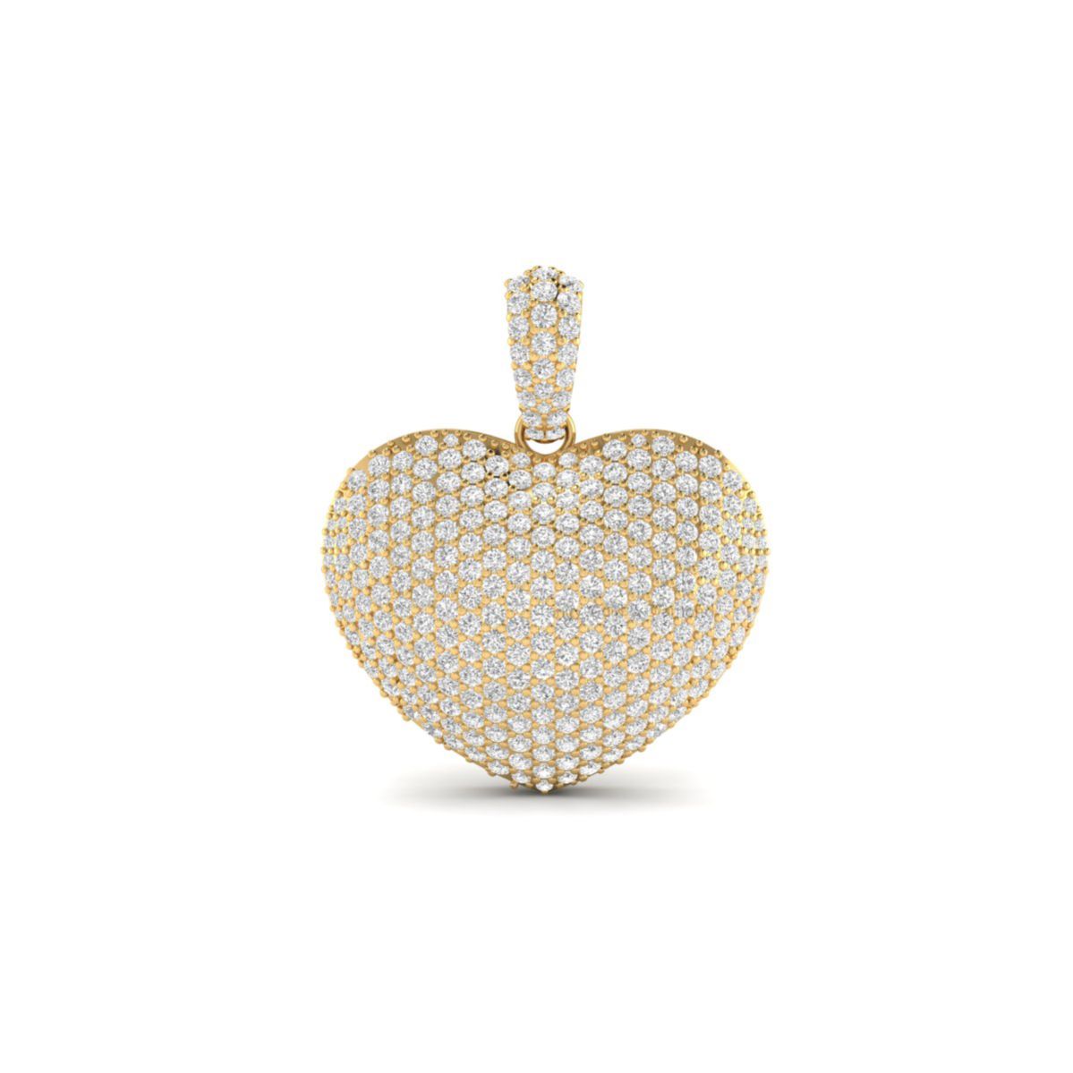 Full Pave Heart Moissa...