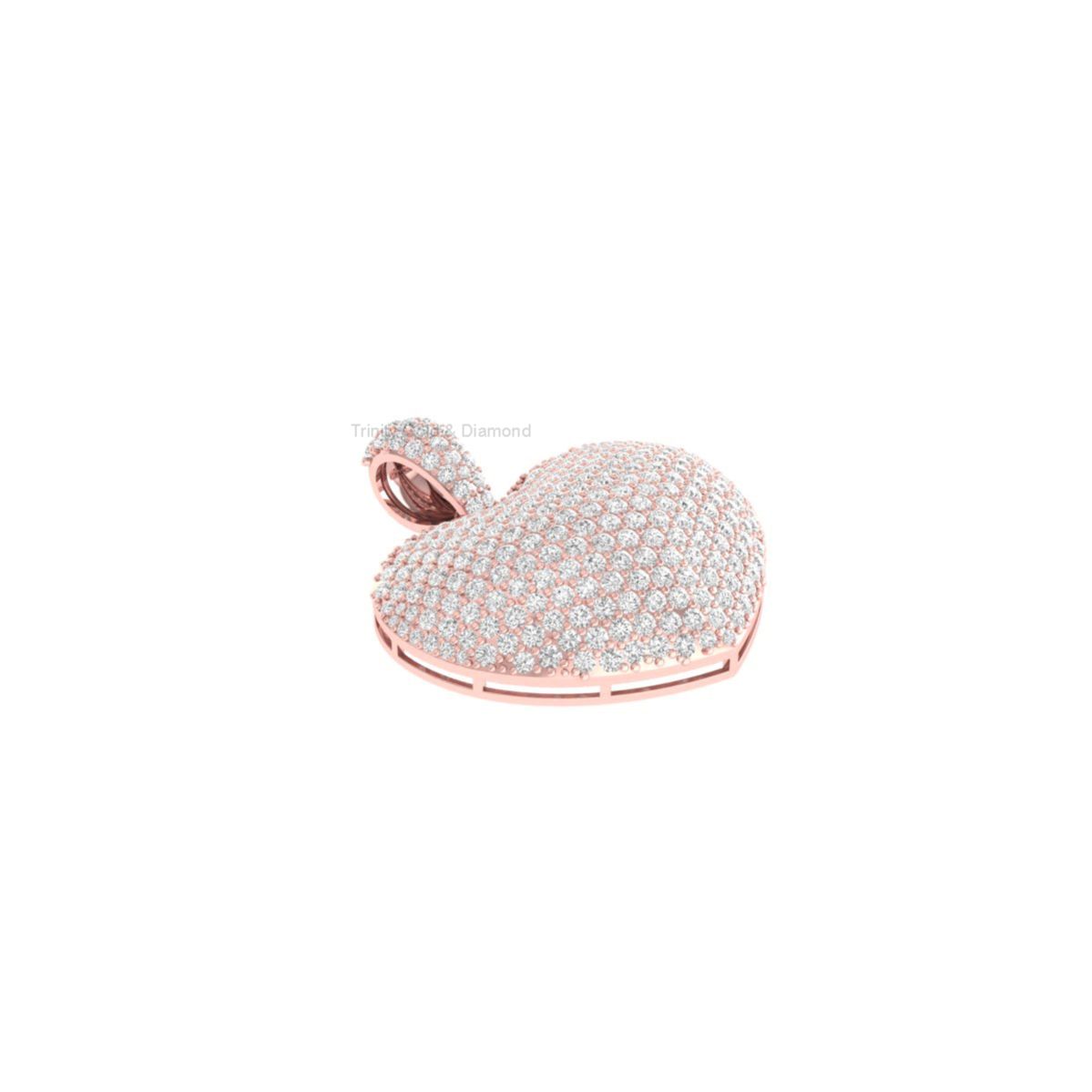Full Pave Heart Moissa...