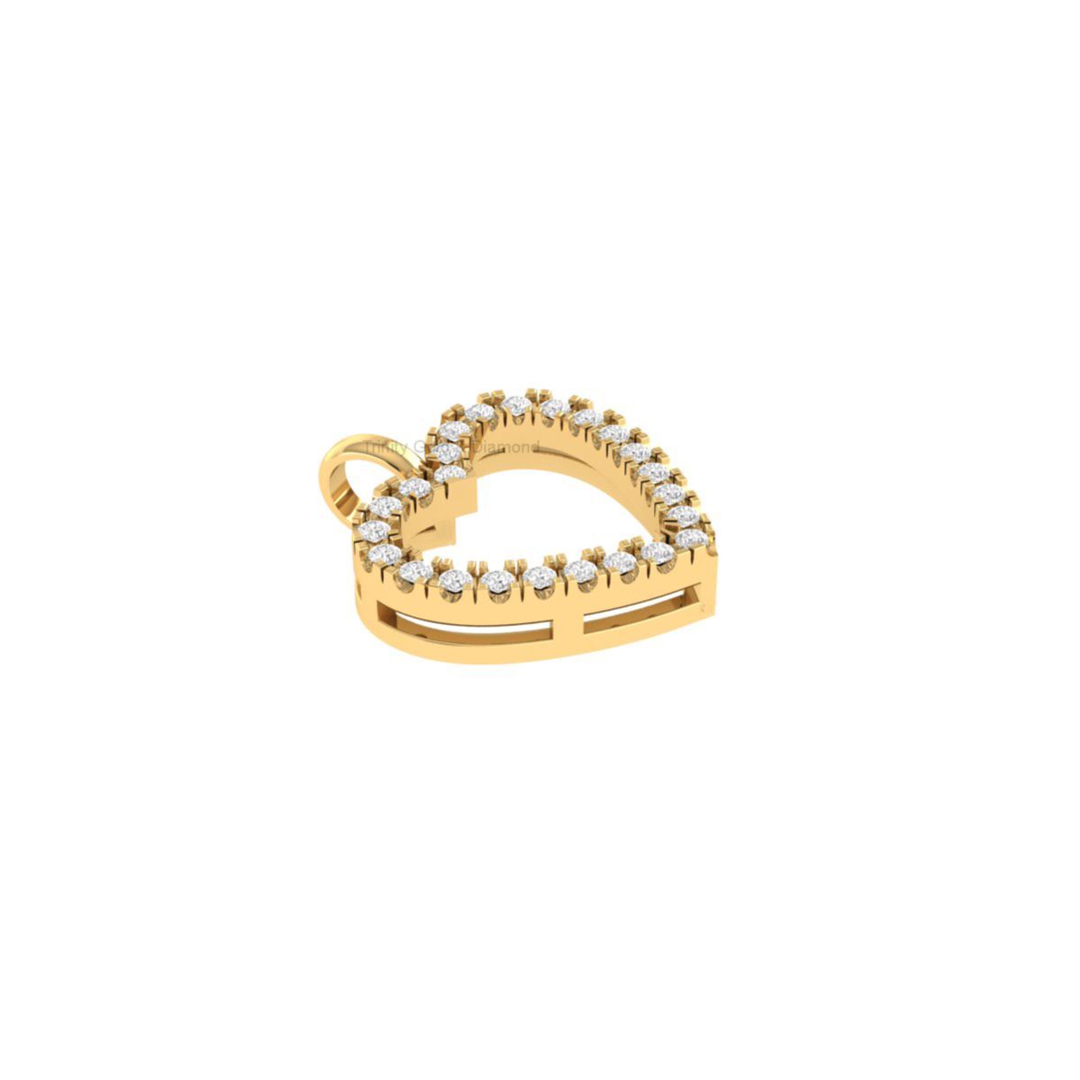 Open Heart Moissanite ...