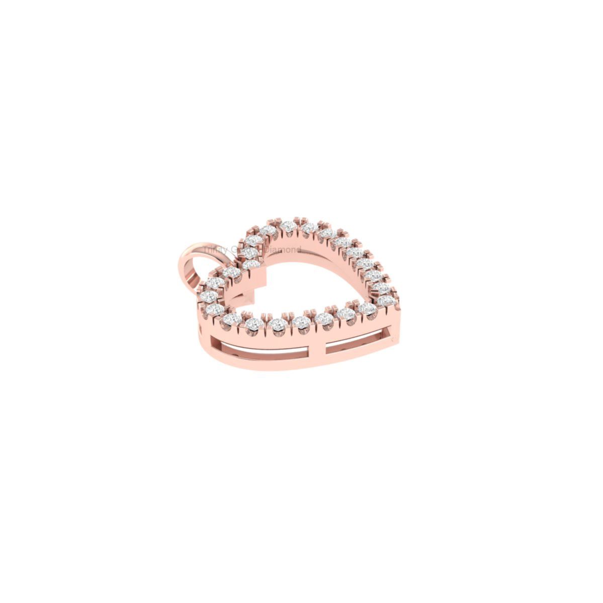 Open Heart Moissanite ...
