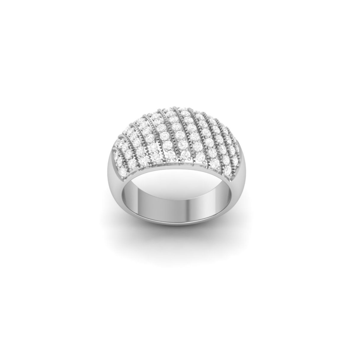 Round Cut Bold Dome Pa...