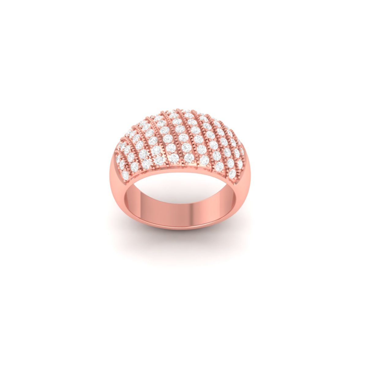 Round Cut Bold Dome Pa...