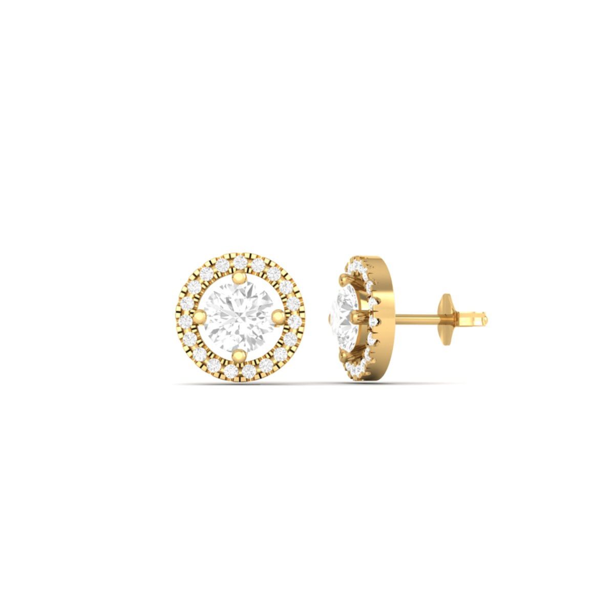 Round Cut Moissanite D...