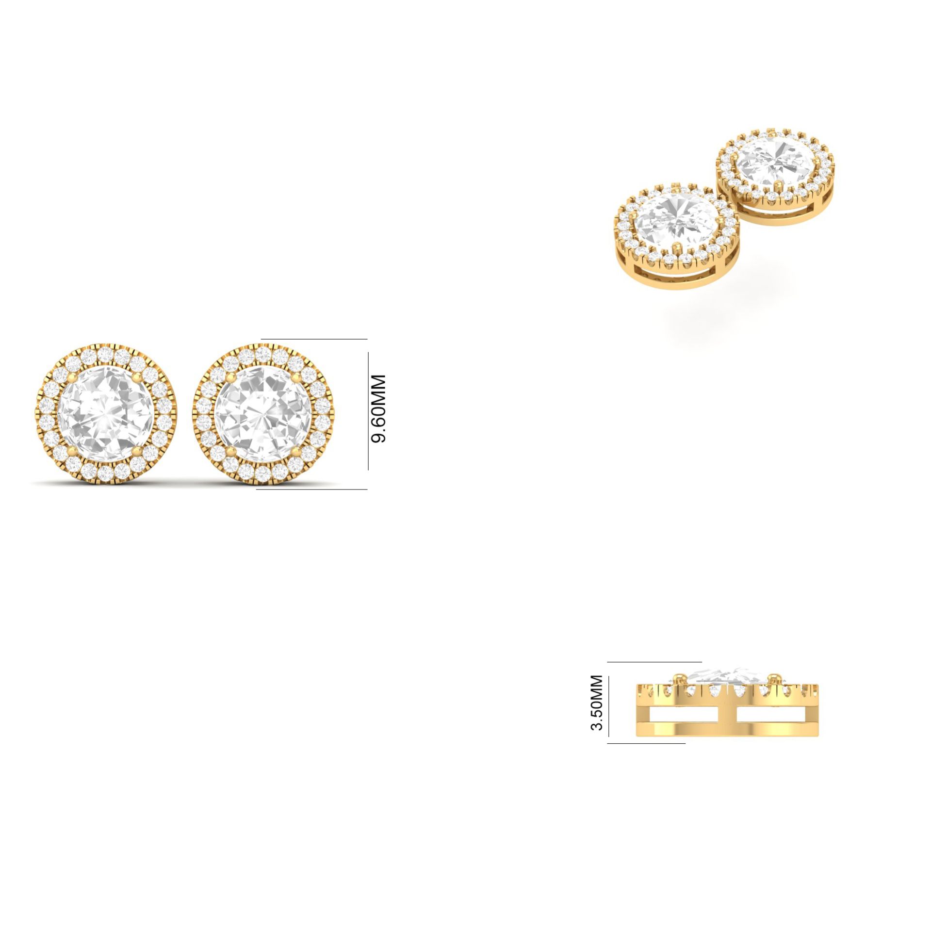Large Round Cut Moissa...