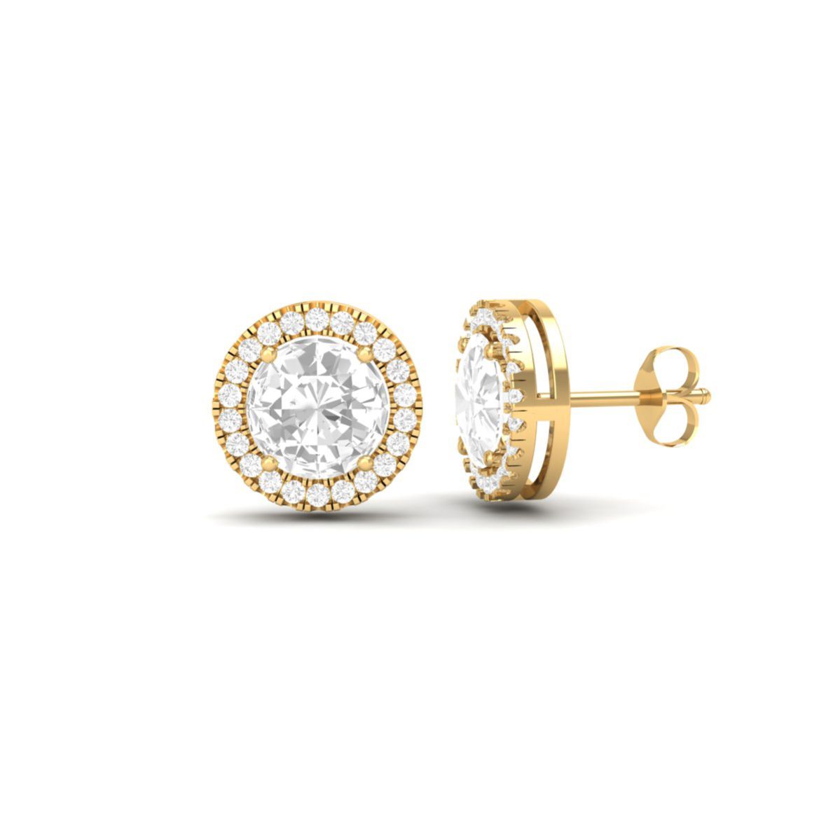 Large Round Cut Moissa...