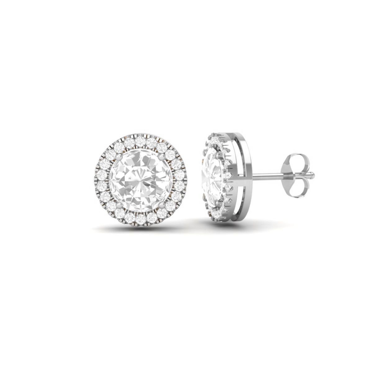 Large Round Cut Moissa...