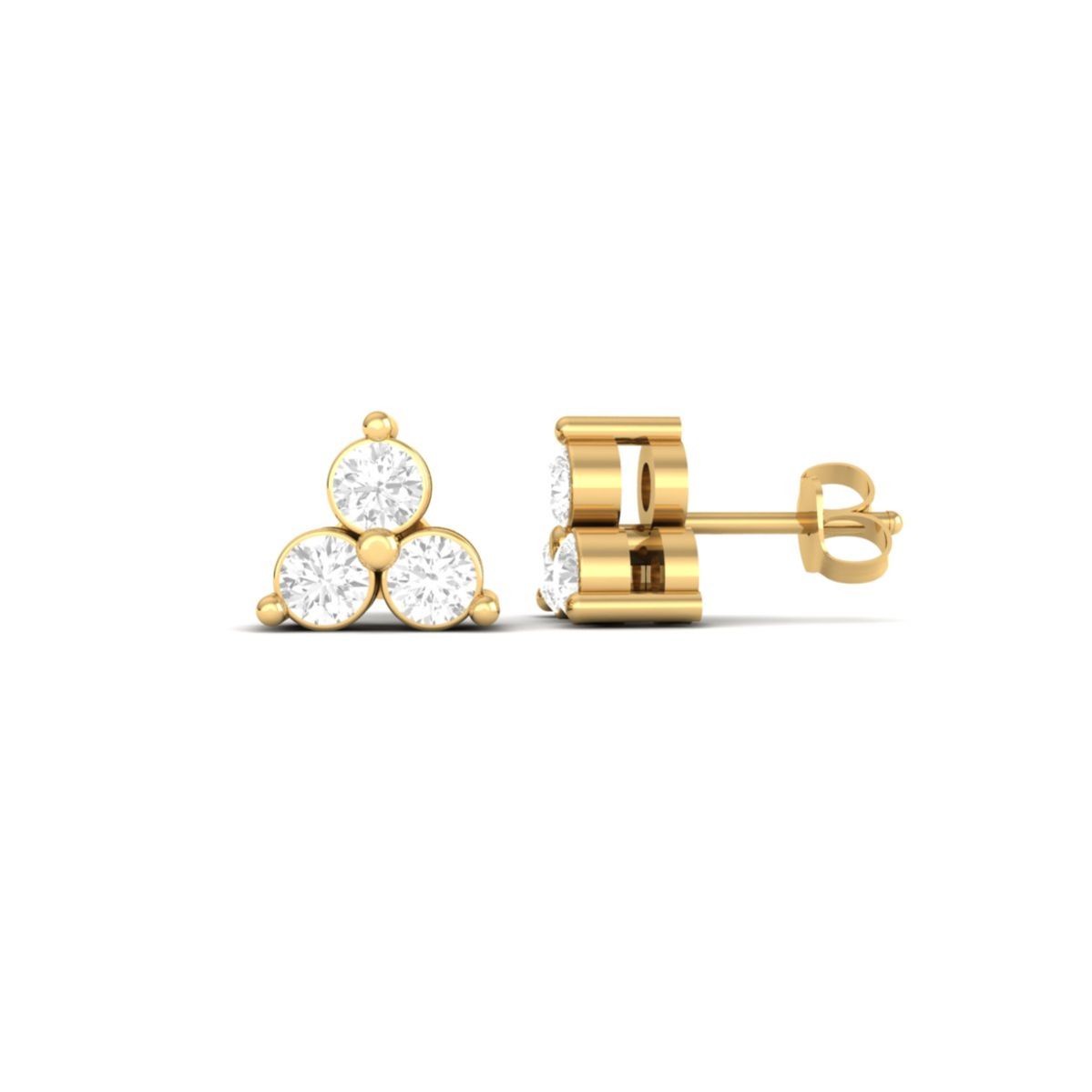 Dainty Three Stone Tri...
