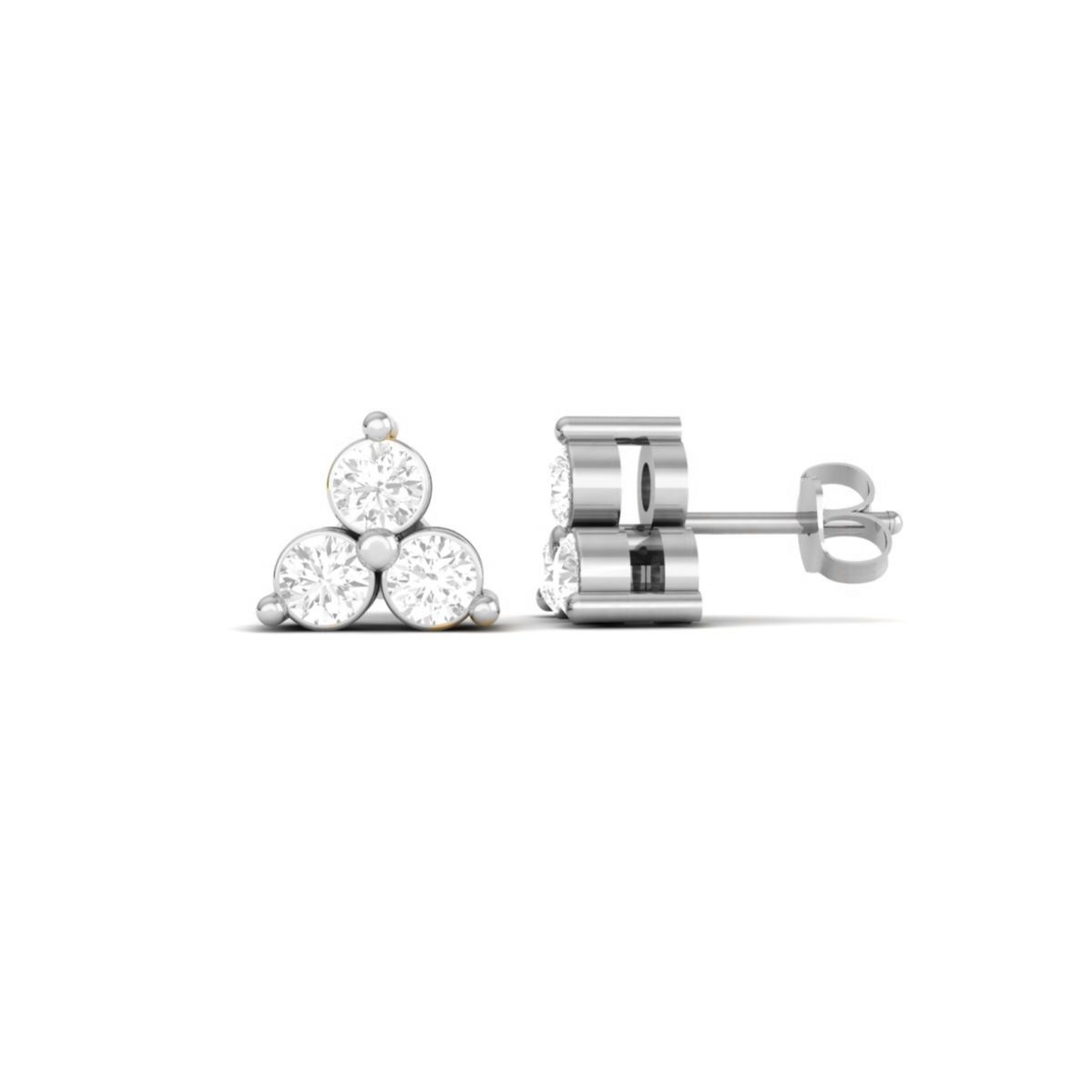 Dainty Three Stone Tri...