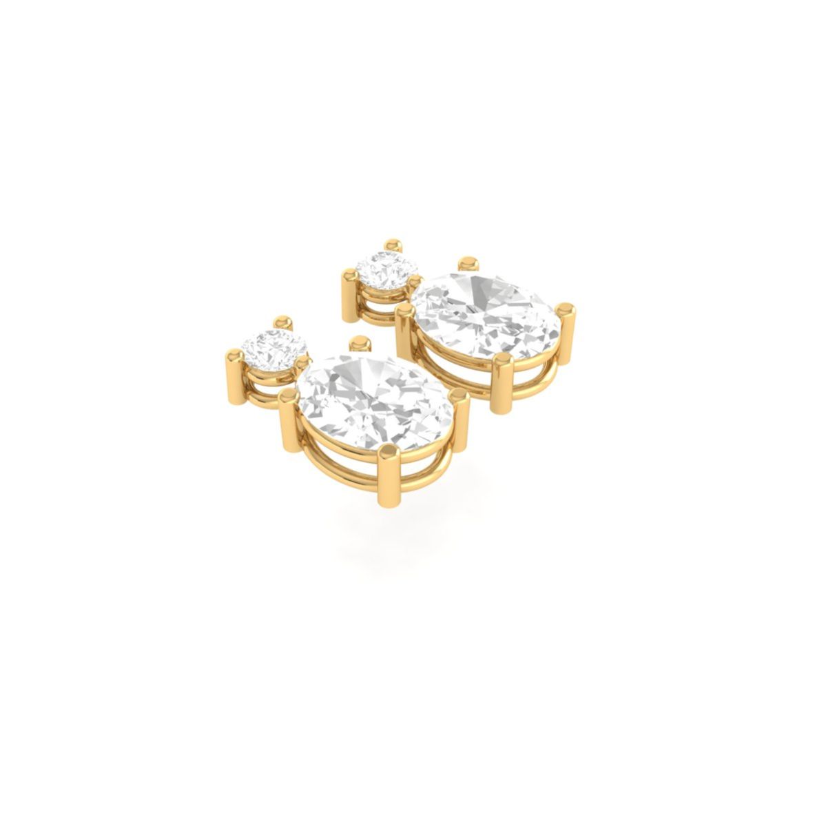 Two Stone Oval and Rou...