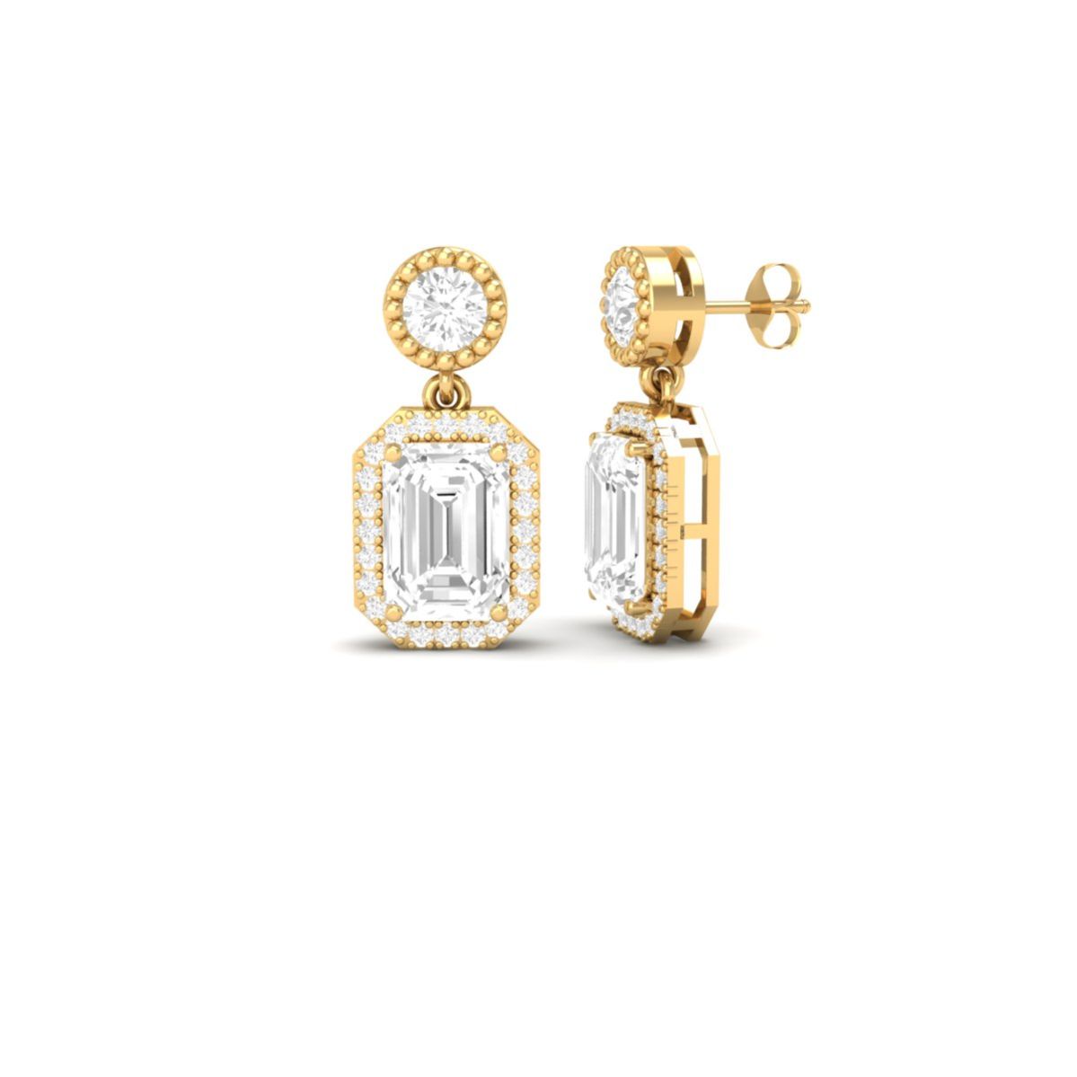 Emerald Cut Moissanite...
