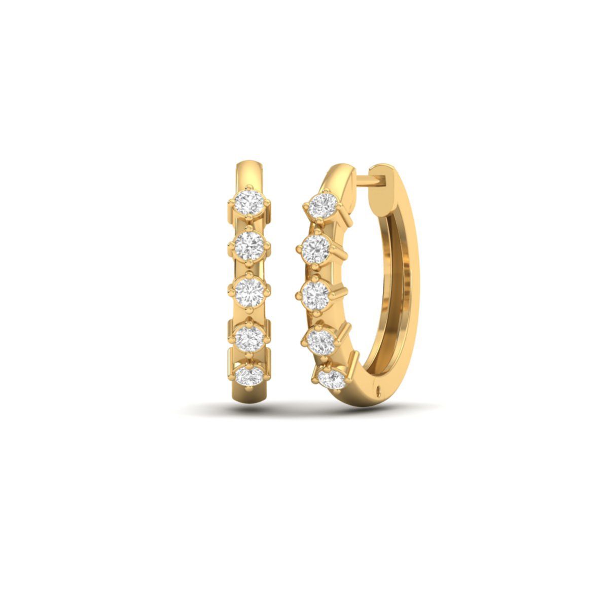Moissanite Diamond Hoo...