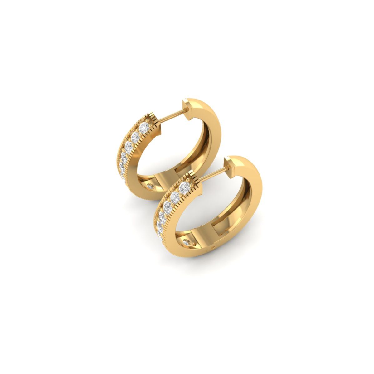Moissanite Milgrain Ho...