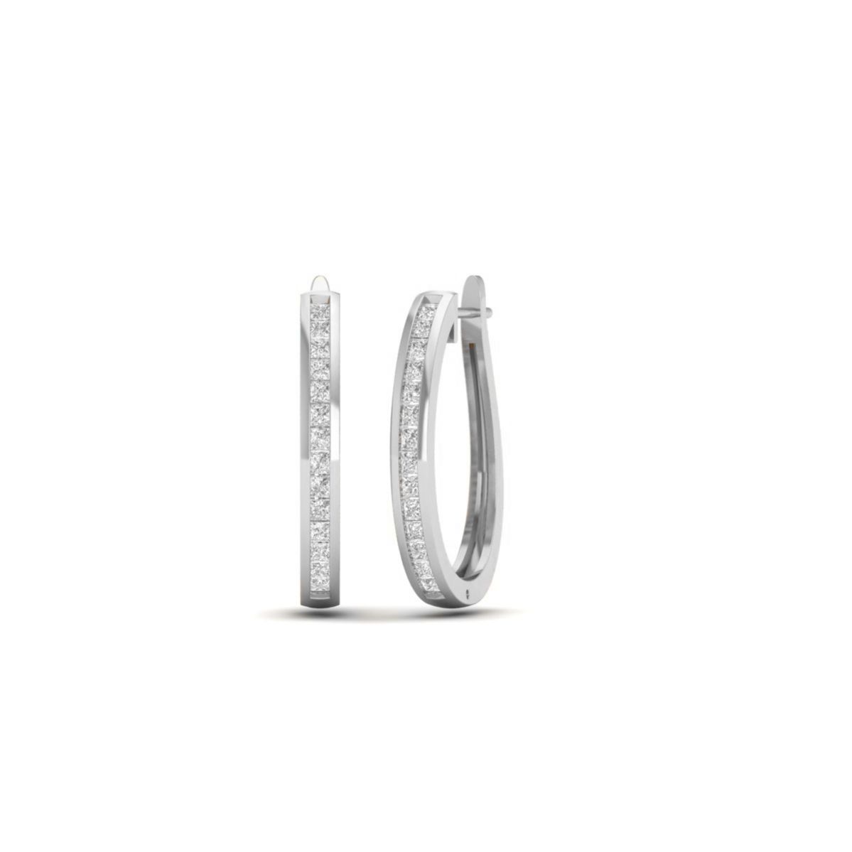 Princess Cut Moissanit...
