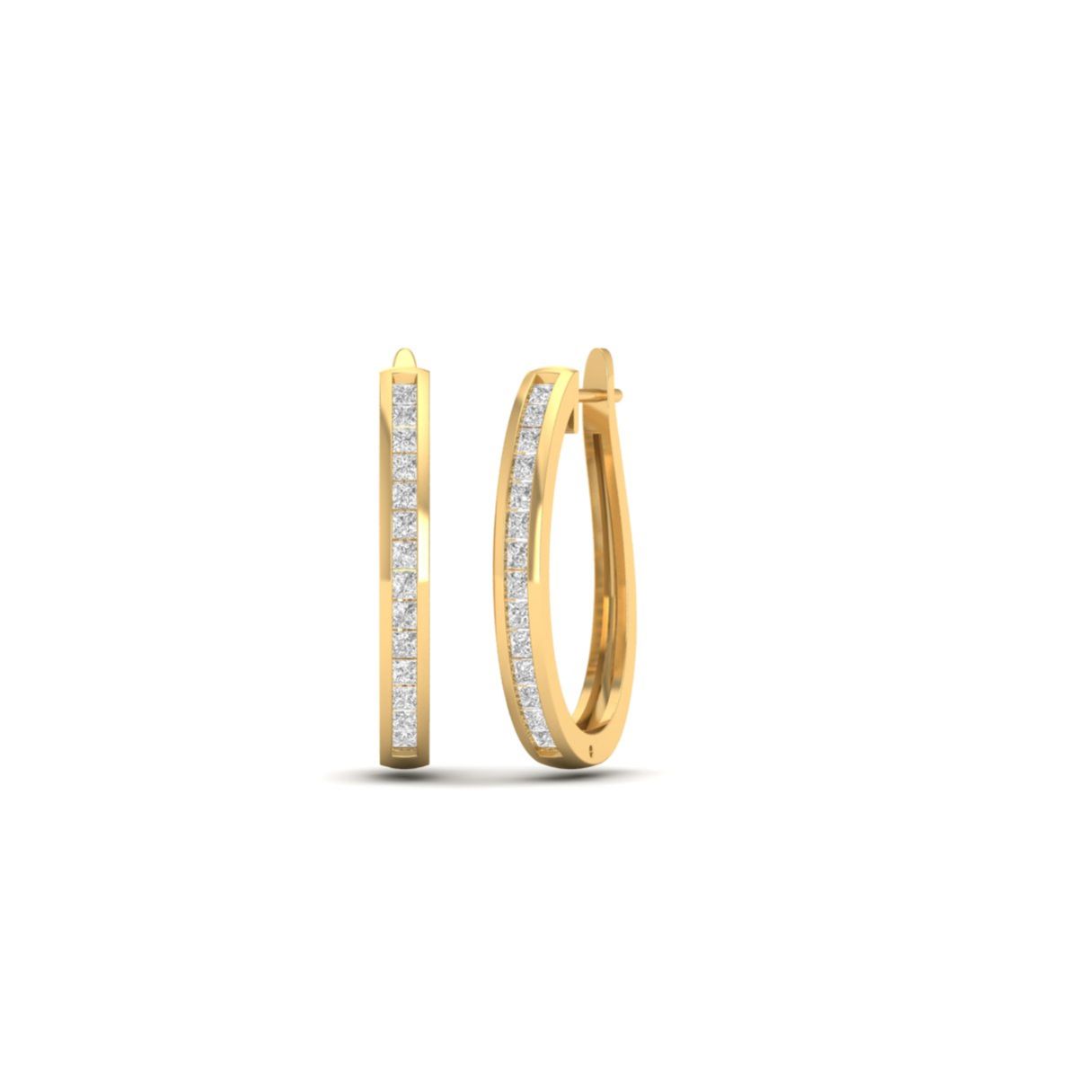 Princess Cut Moissanit...