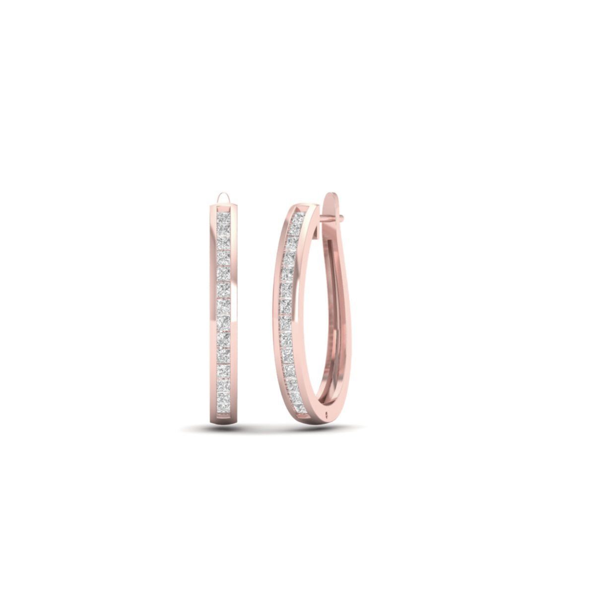 Princess Cut Moissanit...