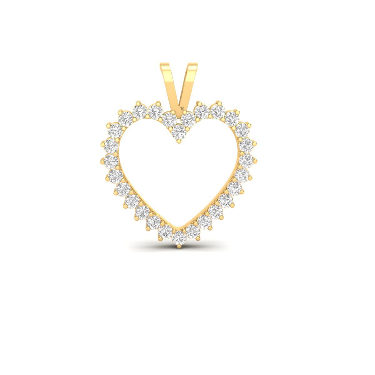 Moissanite Diamond Hea...