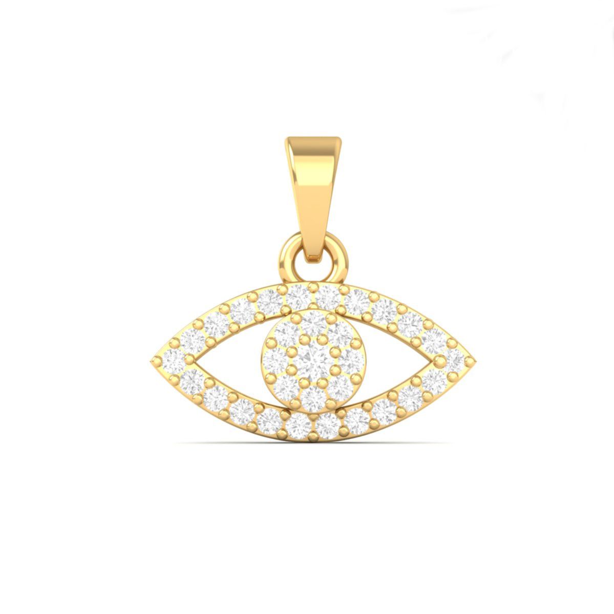 Evil Eye Moissanite Pe...