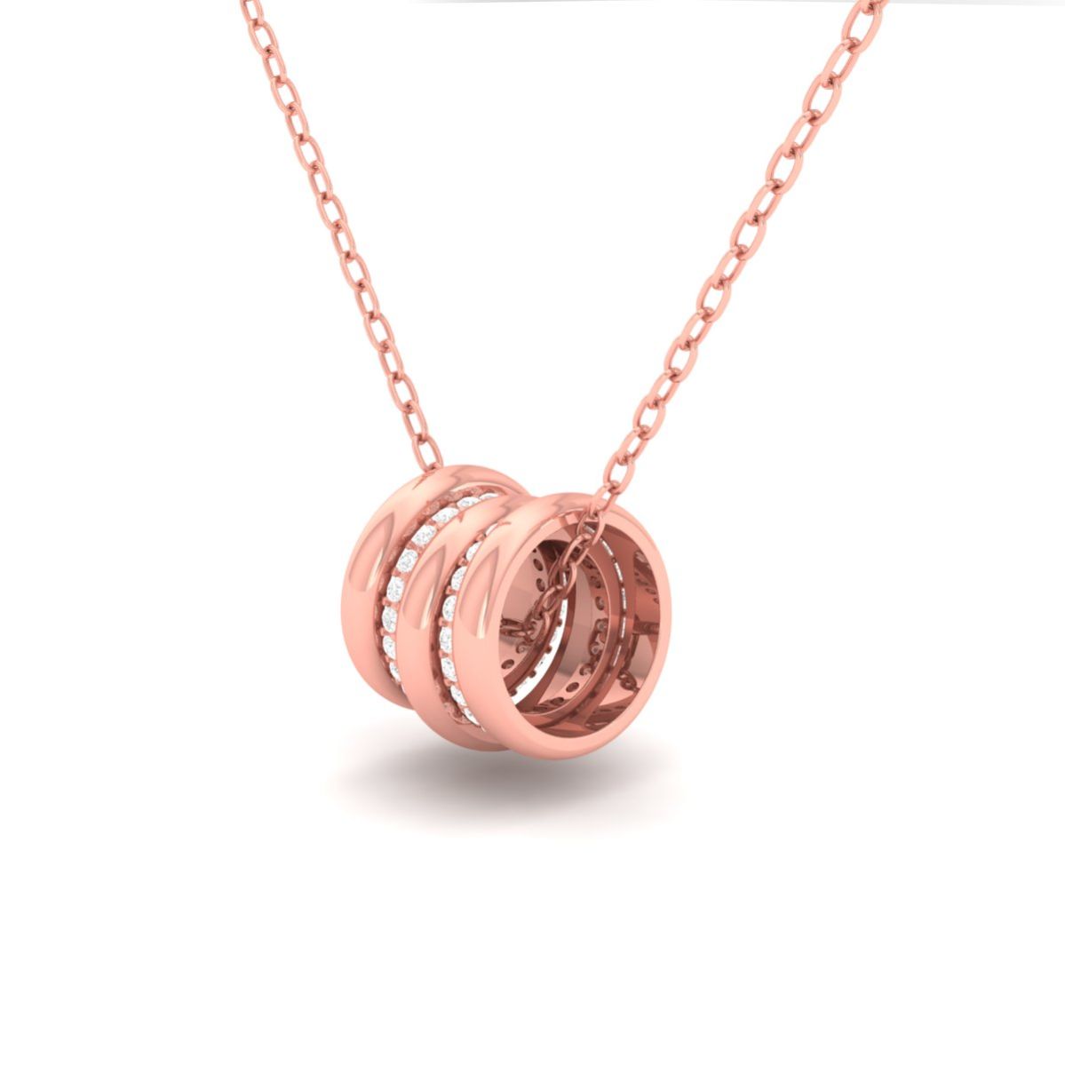 Triple Ring Pendant Ne...