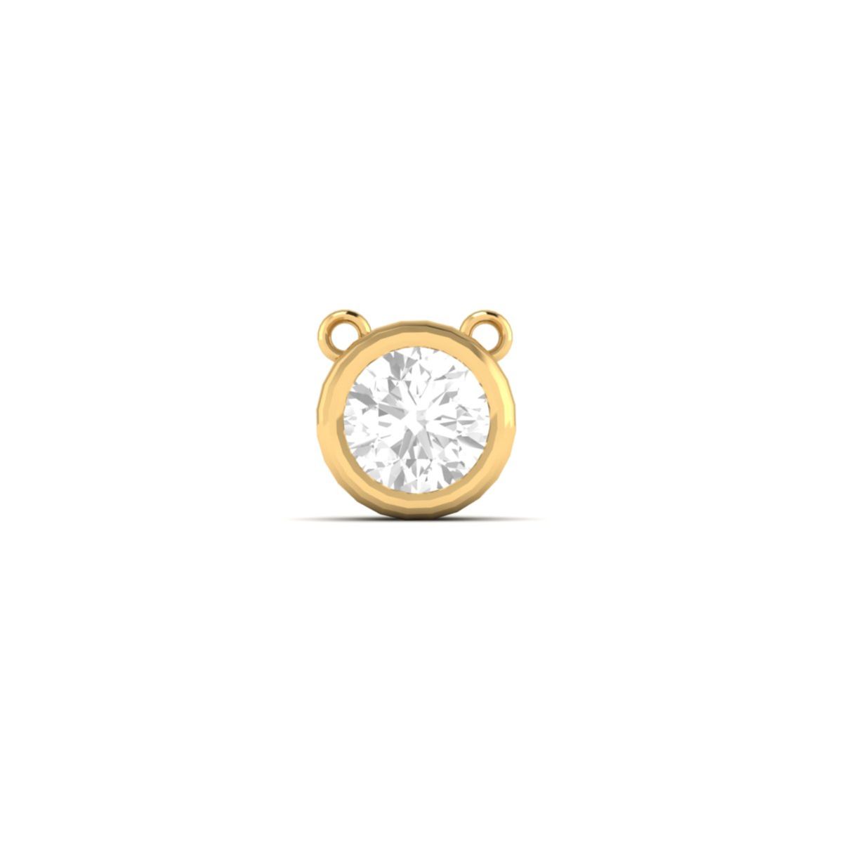Bezel Set Round Moissa...