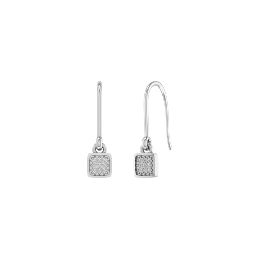 Moissanite Square Dang...