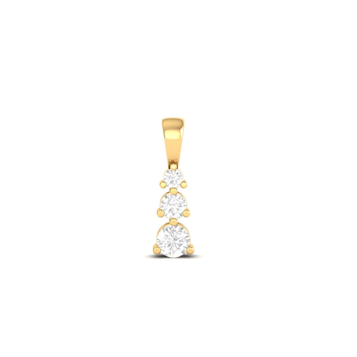 Three Stone Drop Penda...