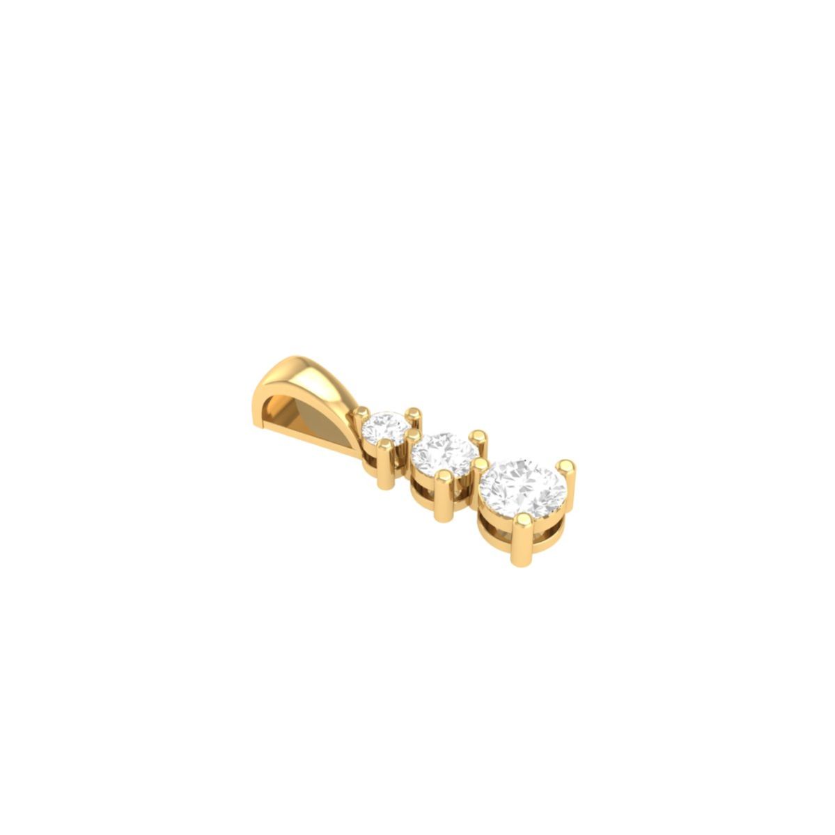 Three Stone Drop Penda...
