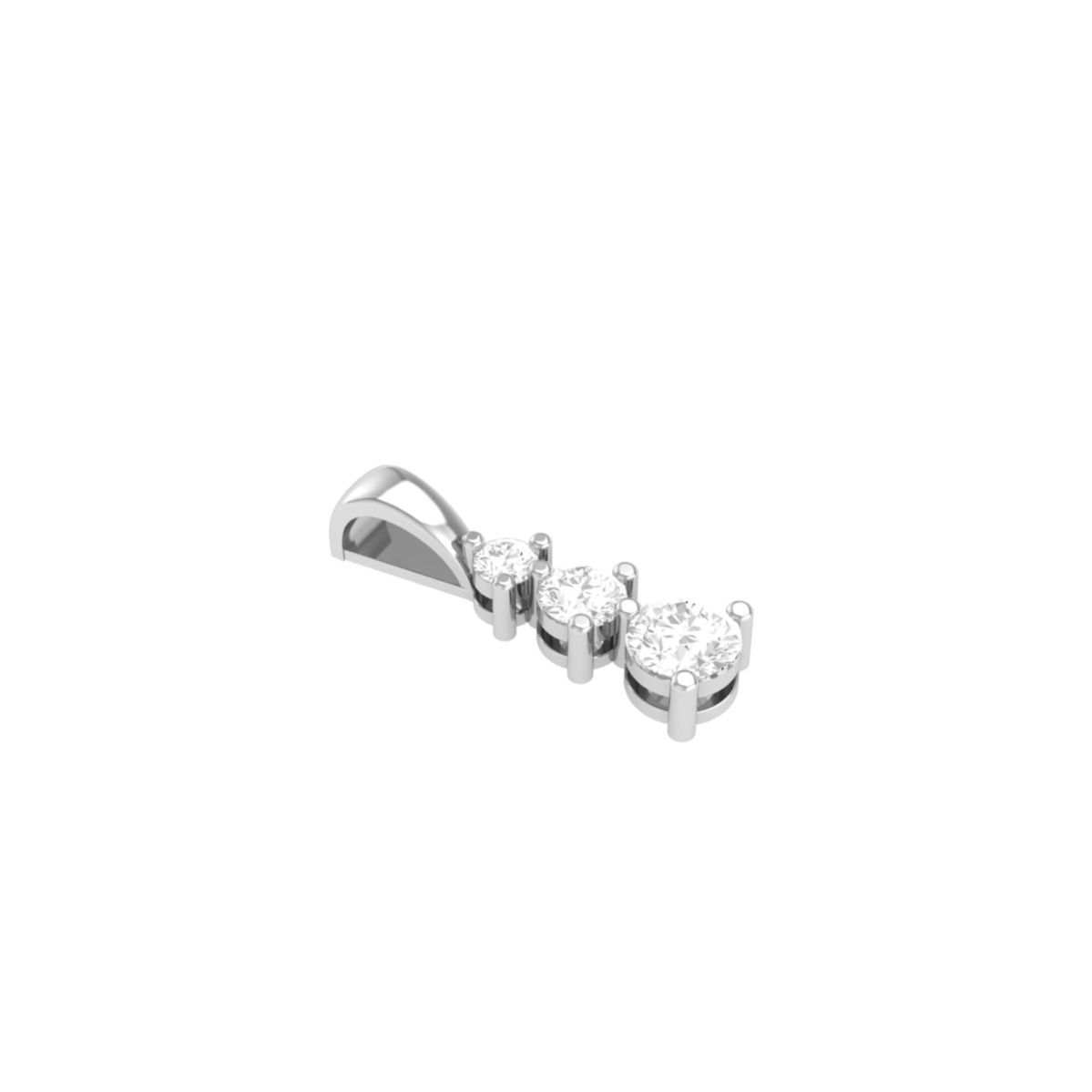 Three Stone Drop Penda...